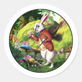 白ウサギ Alice in Wonderland Easter Stickers |アリス ラウンドシール