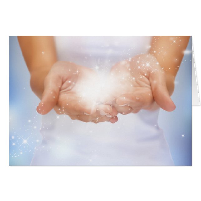 白エネルギー癒し手霊気ヒーラーシャーマン (正面横)