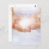 白エネルギー癒し手霊気ヒーラーシャーマン ポストカード (正面/裏面)