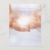 白エネルギー癒し手霊気ヒーラーシャーマン ポストカード (正面)