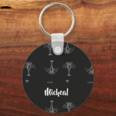 白エビの黒い模様 キーホルダー (正面)