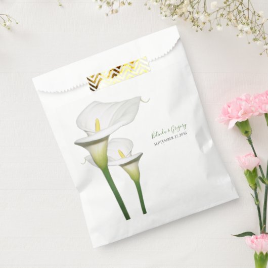 白エレガントいカラ結婚ユリ フェイバーバッグ (封をした状態)