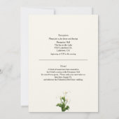 白エレガントいカラ結婚リリー 招待状 (裏面)