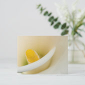 白エレガントいカレーユ ポストカード (スタンド正面)