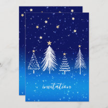 白エレガントいクリスマスツリー金ゴールドスターズディナー