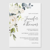 白エレガントいバラとアジサイ結婚ズ (正面)