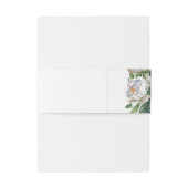 白エレガントいバラと牡丹結婚の 招待状ベリーバンド (裏面例)