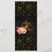 白エレガントいバラの仮装 メニュー (裏面)