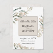 白エレガントいバラ救スの日 セーブザデート (正面/裏面)