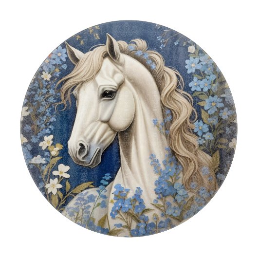 白エレガントいポニ忘れーとメノー カッティングボード (正面)