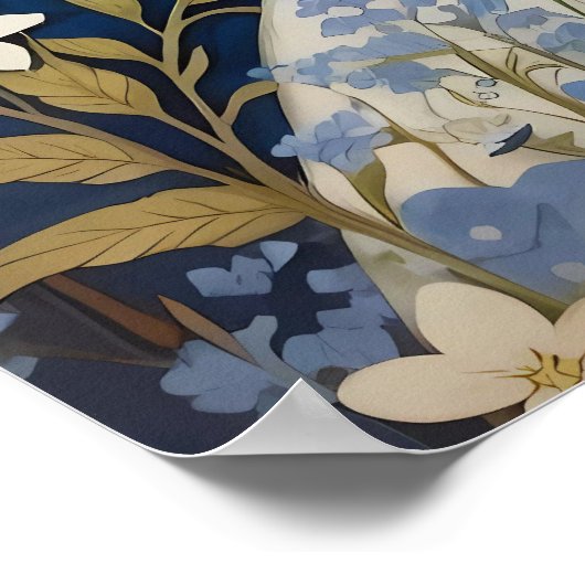 白エレガントいポニ忘れーとメノー ポスター (角)