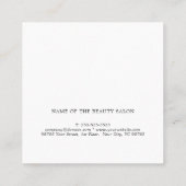 白エレガントい金ゴールドフェイクの紹介 紹介カード (裏面)