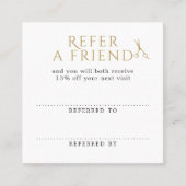 白エレガントい金ゴールドフェイクの紹介 紹介カード (正面)