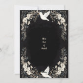 白エレガントい鳩とフローラ枠 シーズンカード (裏面)