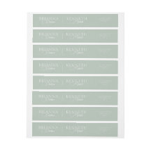 白エレガントとスクリプモダント付き結婚セージ