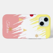 白エレガントとピンクガーリー Case-Mate iPhoneケース (裏面 (横))