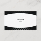 白エレガントと星空の背景 名刺 (正面)