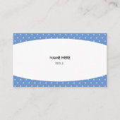 白エレガントと星空の背景 名刺 (正面)