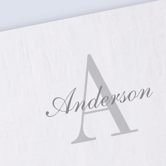 白エレガントと灰色のモノグラム 薄葉紙