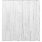 白エレガントと灰色の木目 シャワーカーテン (正面)