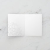 白エレガントと紫のカラユリ サンキューカード (内部)