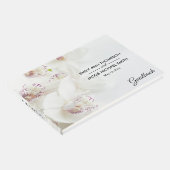 白エレガントと紫のラン | 結婚s ゲストブック (コーナー)