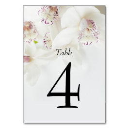 白エレガントと紫のラン | 結婚s テーブルナンバー