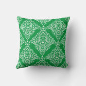 白エレガントと緑のフローラマスク2 クッション (裏面)