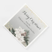 白エレガントと緑の冬のフローラクリスマス (コーナー)