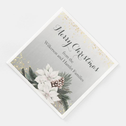 白エレガントと緑の冬のフローラクリスマス (コーナー)