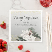 白エレガントと緑の冬のフローラクリスマス (インサイチュ)