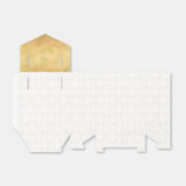 白エレガントと金ゴールドの（紋章の）フラ・ダ・リギフト特典ボックス フェイバーボックス (折り畳みなし)