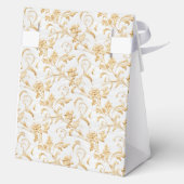 白エレガントと金ゴールドダマスク フェイバーボックス (裏面)