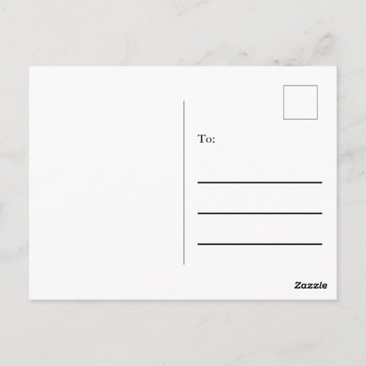 白エレガントと金ゴールドフェイクありがとう ポストカード (裏面)