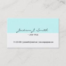 白エレガントと青のシンプルプロフェッショナル