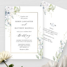 白エレガントと青のフローラが一つにまとま結婚る