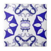 白エレガントと青のポル地中海のガル タイル (正面)