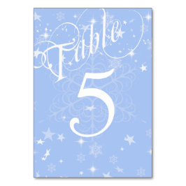 白エレガントと青の雪片 テーブルナンバー