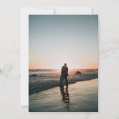 白エレガントと黄のフローラ結婚 セーブザデート (裏面)