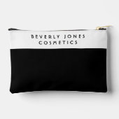 白エレガントと黒のアクセサリーポーチ アクセサリーポーチ (裏面)