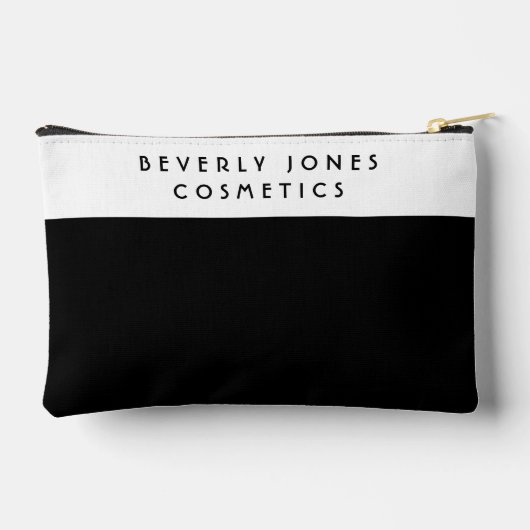 白エレガントと黒のアクセサリーポーチ アクセサリーポーチ (裏面)