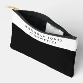 白エレガントと黒のアクセサリーポーチ アクセサリーポーチ (見開き)