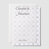 白エレガントと黒のスクリプト名の花婿 ベラム紙招待状 (オフセット (招待状))