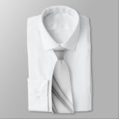 白エレガントと黒の折り目 ネクタイ (タイ)