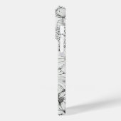 白エレガントと黒のCase-Mate Case-Mate iPhoneケース (裏面 / 左)