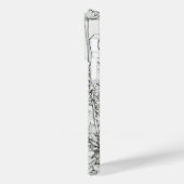 白エレガントと黒 Case-Mate iPhoneケース (裏面 / 左)