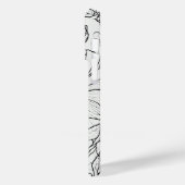 白エレガントと黒 Case-Mate iPhoneケース (裏面 / 左)