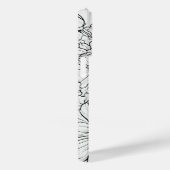 白エレガントと黒 Case-Mate iPhoneケース (裏面 / 右)