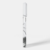 白エレガントと黒 Case-Mate iPhoneケース (裏面 / 右)