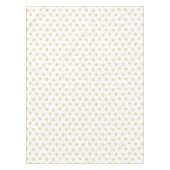 白エレガントに金色のスノーフレーク模様 テーブルクロス (正面)